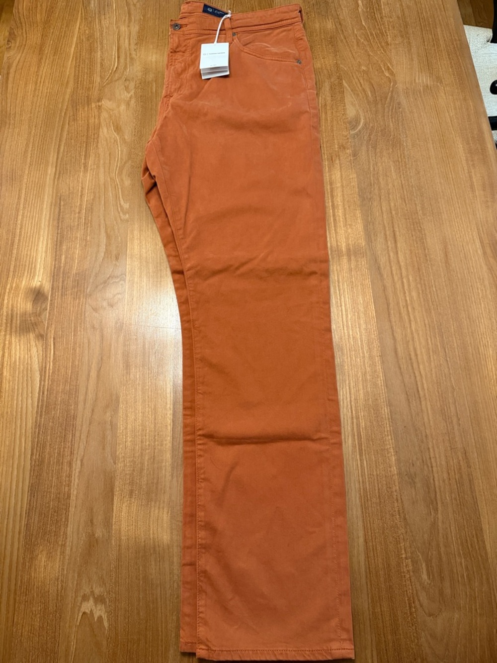 Ag Adriano Goldschmied Everett Slim Straight Pants in Rust 40 /34